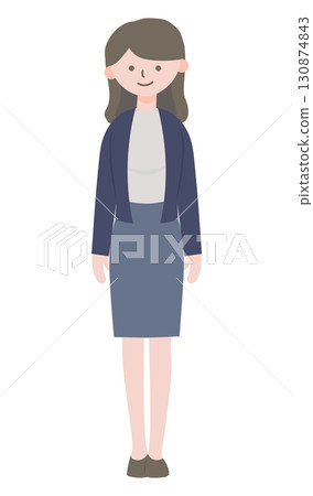 穿西裝的女性角色-辦公室工作人員插圖-1 穿西裝的女性角色-辦公室工作人員插圖-1 130874843