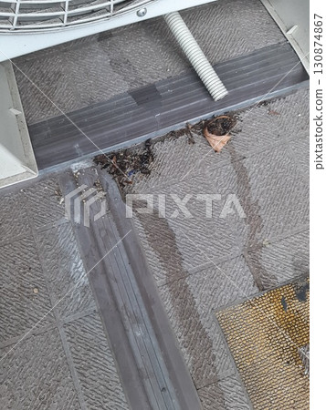 Outdoor unit on the balcony 130874867