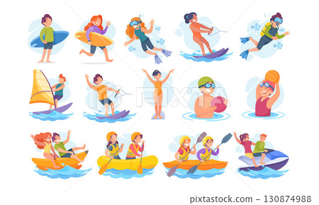 Engaging and Exciting Water Sports Activities Sure to Bring Fun During Summer Season 130874988