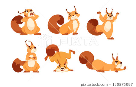 Adorable and Playful Pixel Art Squirrels Ideal for Creative and Fun Design Projects Adorable and Playful Pixel Art Squirrels Ideal for Creative and Fun Design Projects 130875097