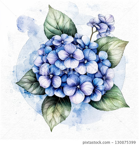 Blue flower with a green stem. Blue flower with a green stem. 130875399