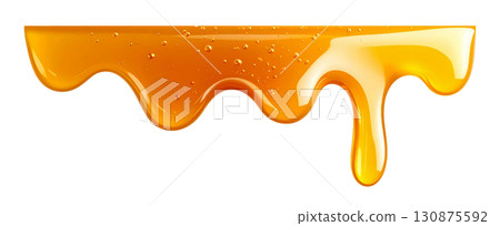 Golden honey and shiny liquid 130875592