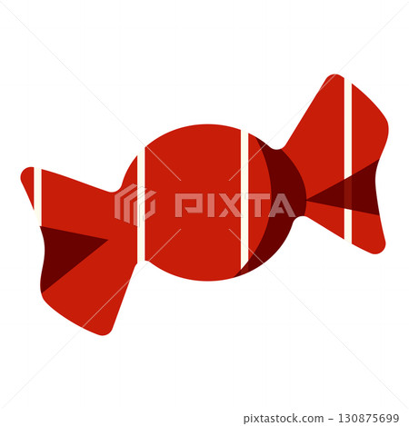 紅色包裝紙裡的糖果插圖 紅色包裝紙裡的糖果插圖 130875699