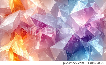 Colorful crystals in a dream world 130875838