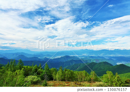 長野縣美原高原藍天風景 長野縣美原高原藍天風景 130876157