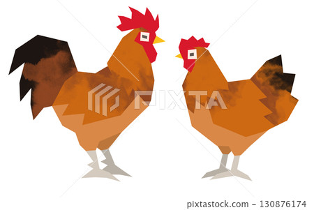 剪紙雞 剪紙雞 130876174