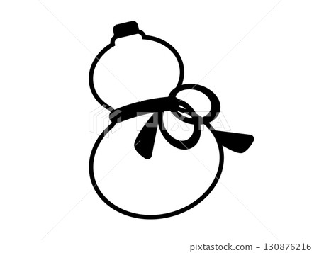 Gourd icon monochrome Gourd icon monochrome 130876216