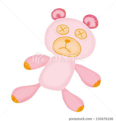 Illustration of a relaxed pink teddy bear PNG clip art illustration Illustration of a relaxed pink teddy bear PNG clip art illustration 130876286