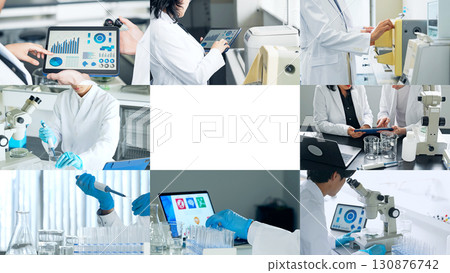 各種研發場景的拼貼畫 各種研發場景的拼貼畫 130876742