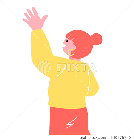 Pop and colorful illustration of young people from Generation Z 130876760