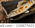 秋季美味：烤鹽秋刀魚 130877423