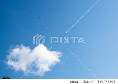 Summer blue sky and summer clouds shining in the sunlight 97 Summer blue sky and summer clouds shining in the sunlight 97 130877491