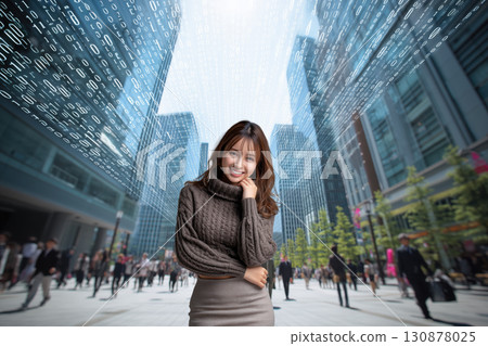 AI, big data, space, humans, life, networks 130878025