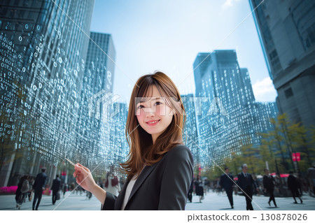AI, big data, space, humans, life, networks 130878026