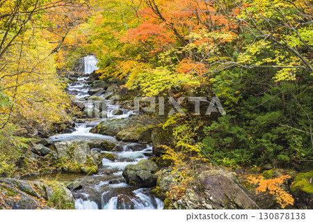 Teruha Gorge dyed in autumn colors Teruha Gorge dyed in autumn colors 130878138