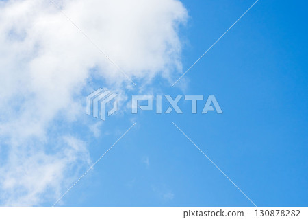 Summer blue sky and summer clouds shining in the sunshine 116 130878282