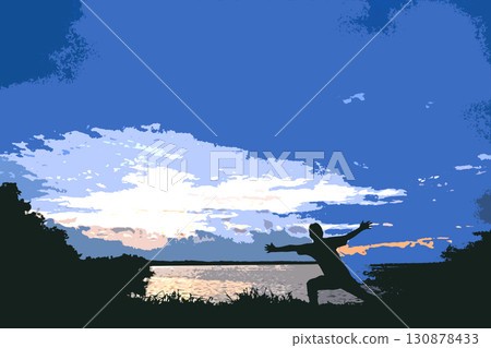 Exercise in the sun! 130878433