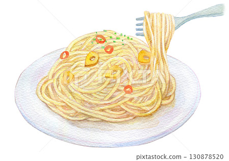 水彩插圖、手繪插圖、模擬插圖、辣椒 130878520