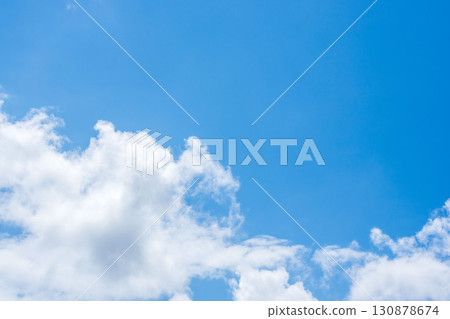 Summer sky: Clear blue sky and clouds 313 130878674