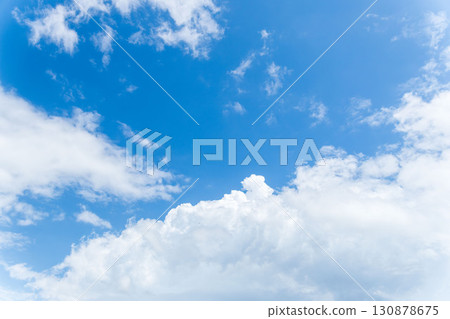 Summer sky: Clear blue sky and clouds 314 130878675