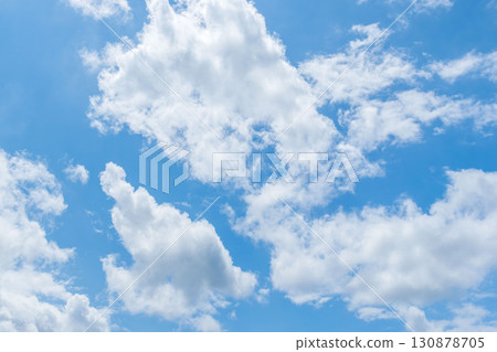 Summer sky: Clear blue sky and clouds 344 Summer sky: Clear blue sky and clouds 344 130878705