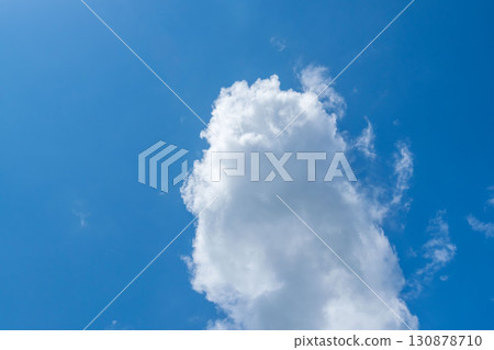 Summer sky: Clear blue sky and clouds 349 130878710