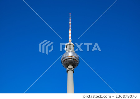 The TV Tower located on the Alexanderplatz in Berlin, Germany 130879076