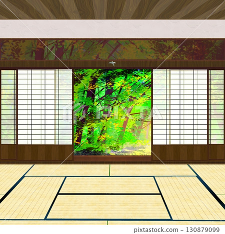 Japanese-style room with porch 130879099