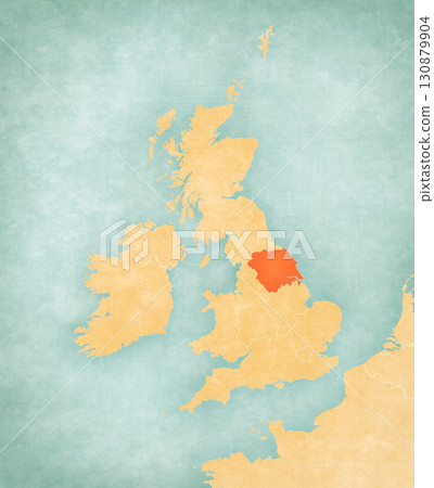 Map of British Isles - Yorkshire and the Humber 130879904