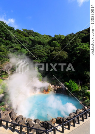 海地獄（國家指定名勝，別府市，垂直構圖） 130880014