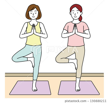 做瑜伽的女人 做瑜伽的女人 130880211