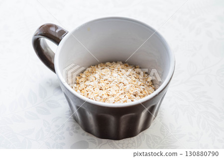 Oatmeal in a mug Oatmeal in a mug 130880790