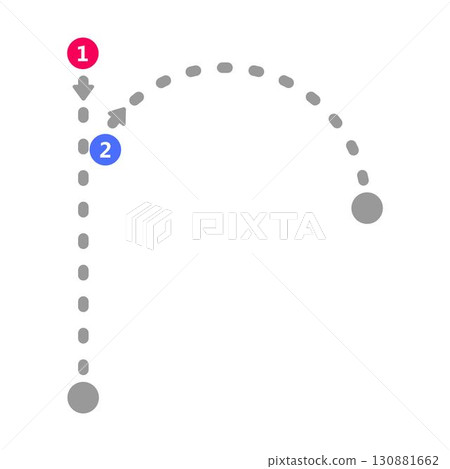 Tracing alphabet letter r lowercase prewriting dotted line element for kindergarten and preschool kids worksheet for handwriting practice activity 130881662