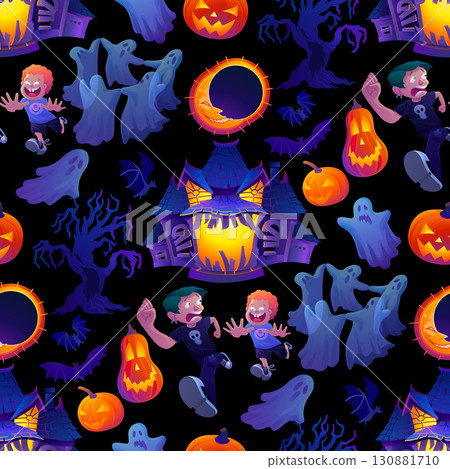 Halloween seamless pattern Halloween seamless pattern 130881710