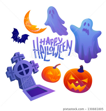 Halloween vector collection 130881805
