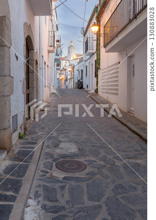 Old town street in Cadaques, Spain Old town street in Cadaques, Spain 130883028