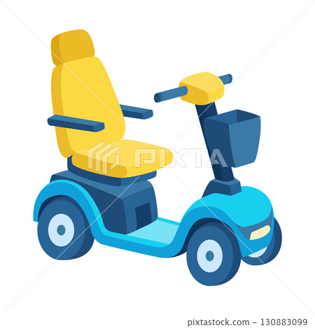Colorful Electric Mobility Scooter for Seniors and Disabled Users 130883099
