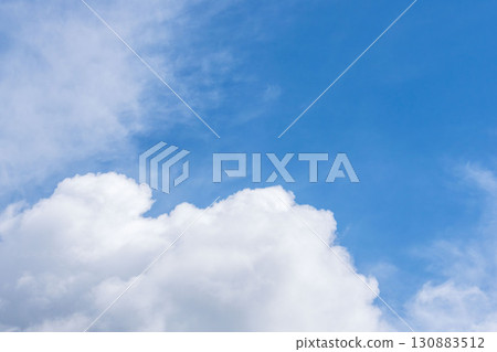 Summer sky: blue sky and clouds 04 130883512