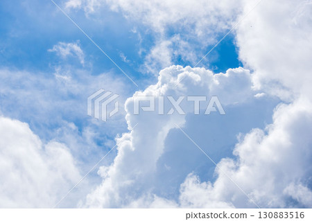Summer sky: blue sky and clouds 08 130883516