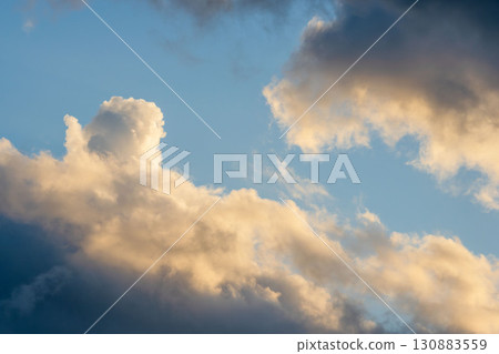 Summer sky: Sky and clouds at dusk 44 130883559