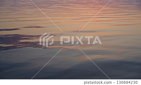 Calm ocean waves, peaceful natural seascape. 130884230