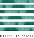 Watercolor bright emerald green stripes. Soft, hand-painted look. Ideal for wrapping paper, fabric patterns, party decor, or playful backgrounds in design projects 130884241