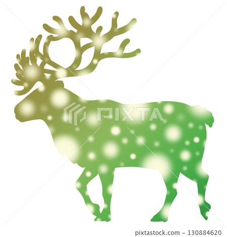 Reindeer and illumination illustration Reindeer and illumination illustration 130884620