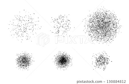 Sprayed texture, abstract decorative set, grunge stains Sprayed texture, abstract decorative set, grunge stains 130884812