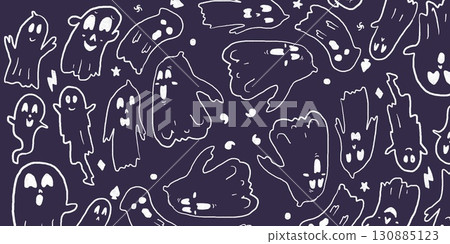 Halloween, Skull, Pumpkin 130885123