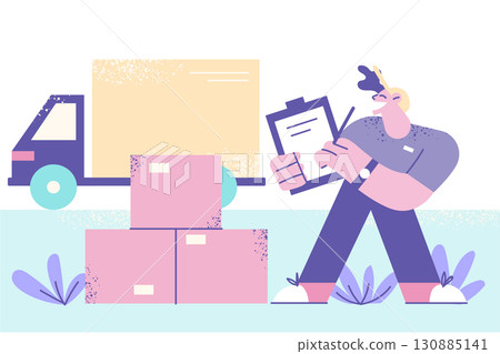 Transportation and delivery logistics concept Transportation and delivery logistics concept 130885141