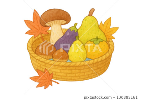 [Autumn] Autumn taste set illustration / Type 2 130885161