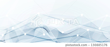 Abstract circle on technology or business futuristic particle background 130885176