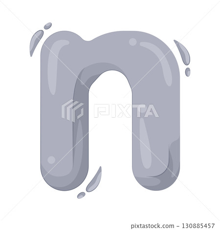 Illustration of Alphabet letter n 130885457