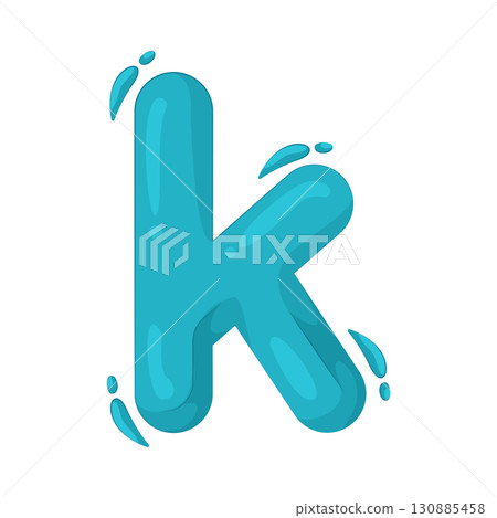 Illustration of Alphabet letter k 130885458